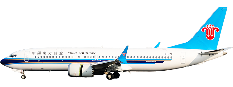 Fluggesellschaft: China Southern Airlines Boeing 737 MAX 8