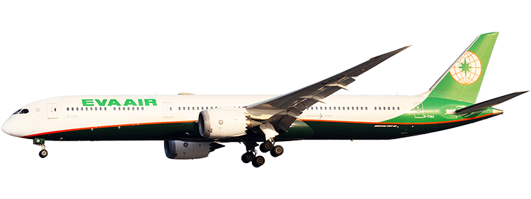 航空会社：エバー航空 (EVA Air) ボーイング787-10