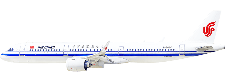 航空会社：中国国際航空(エアチャイナ) エアバス A321