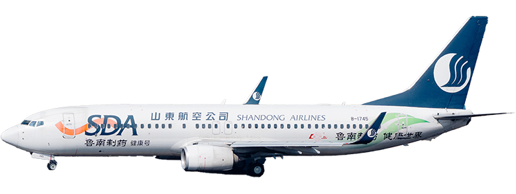 航空会社：山東航空 ボーイング 737-800