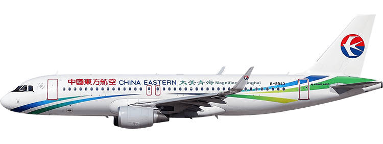 航空公司：中國東方航空 空中巴士A320