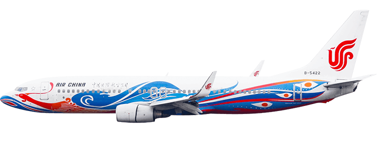 航空公司：中國國際航空 波音 737-800