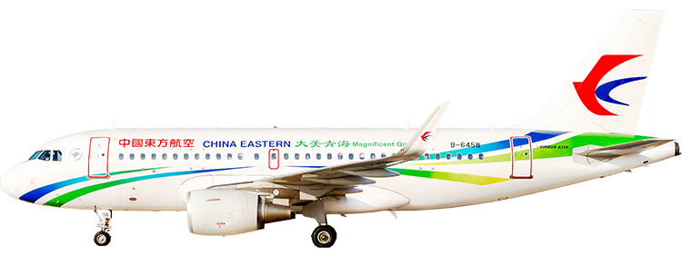 航空公司：中國東方航空 空中巴士A319