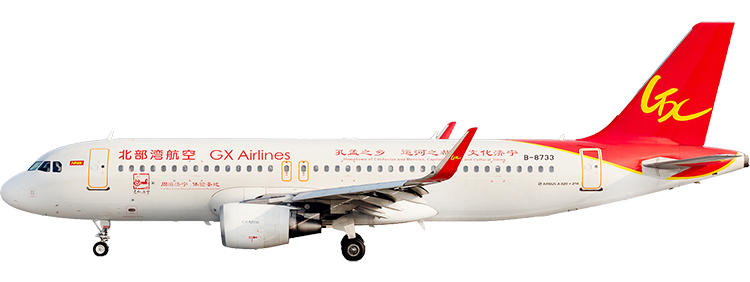 Airline: Guangxi Beibu Gulf Airlines Airbus A320