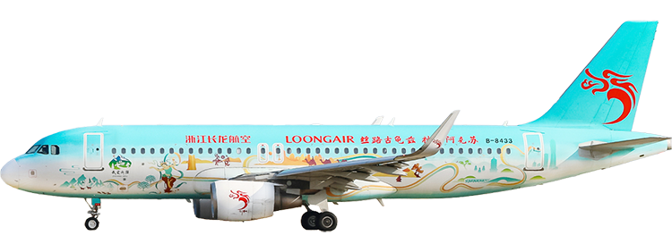 航空会社：長竜航空(Loong Air) エアバス A320