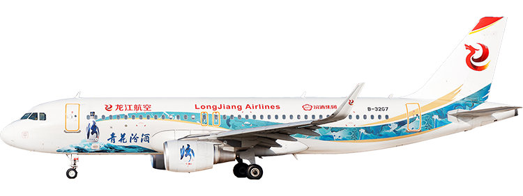 航空公司：龍江航空 空中巴士 A320