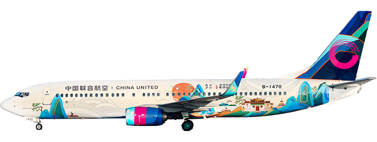 航空会社：中国聯合航空 ボーイング 737-800