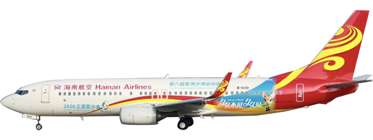 航空公司：海南航空 波音 737-800