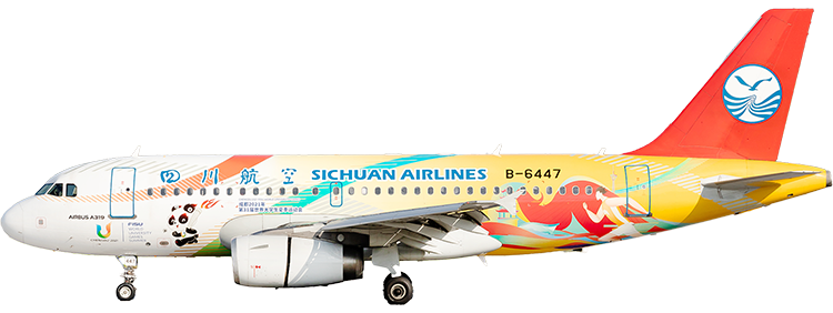 航空公司：四川航空 空中巴士 A319