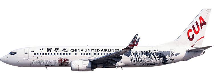 Airline: China United Airlines Boeing 737-800