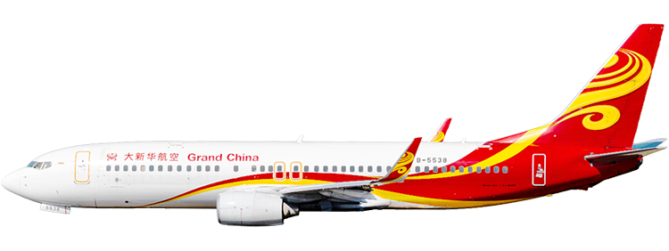 航空会社：大新華航空 ボーイング 737-800