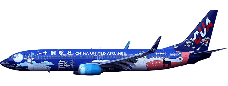 Airline: China United Airlines Boeing 737-800