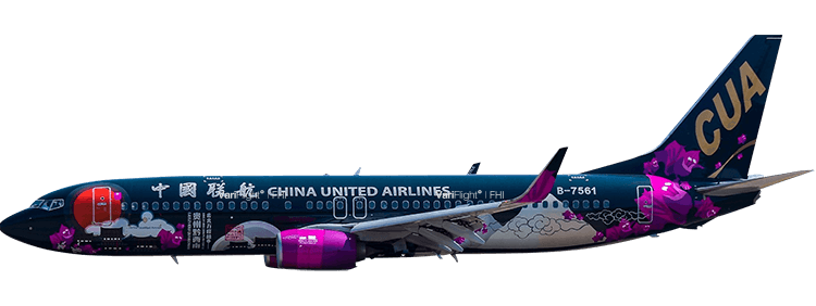 Airline: China United Airlines Boeing 737-800